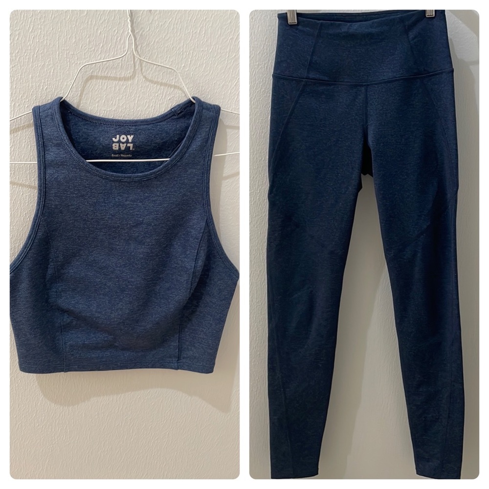 JoyLab Blue Women’s Workout Top and Pants
